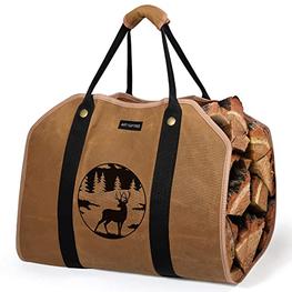 Porte-bûches, sac de transport en bois, transporteur de bois de chauffage,  sac de bois de cheminée, sac de bûche, support de bûches de bois de  chauffage personnalisé, sac en bois 
