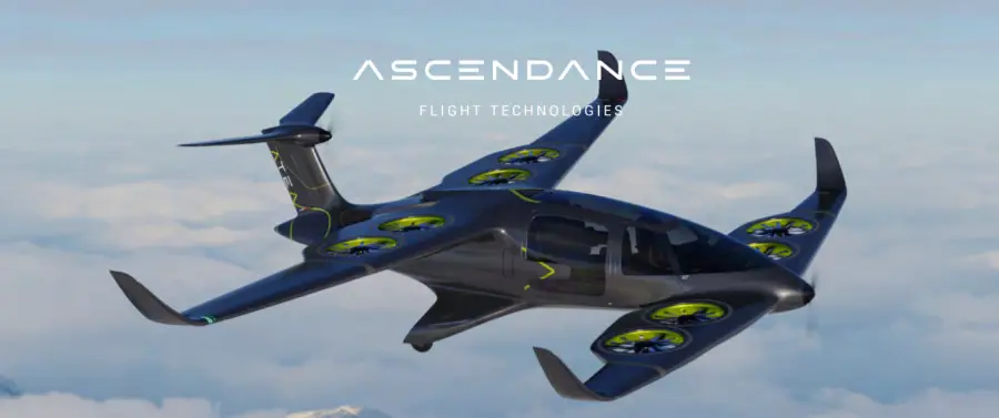 Ascendance flight technologies dévoile le design de son avion hybride 2