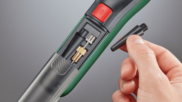 Avec EasyPump, le gonflage de 100 l de volume d'air prend environ 9 minutes 7