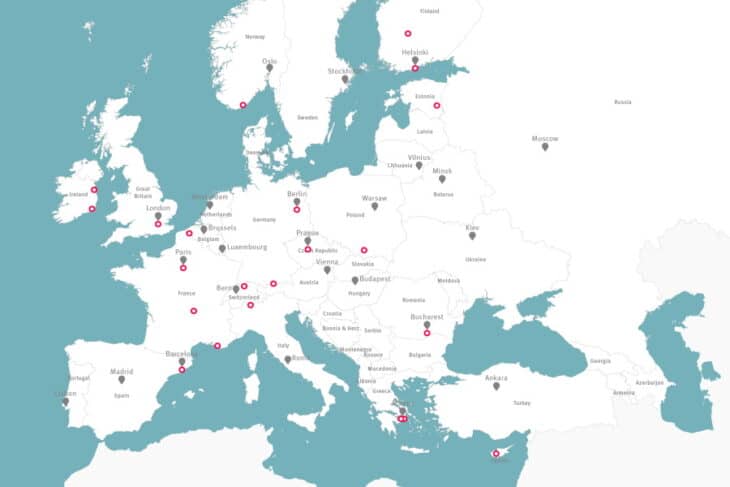 carte de la pollution par aérosols