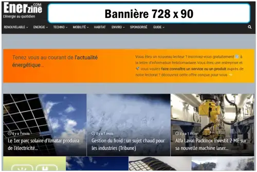 Annoncer de la publicité sur Enerzine.com 2