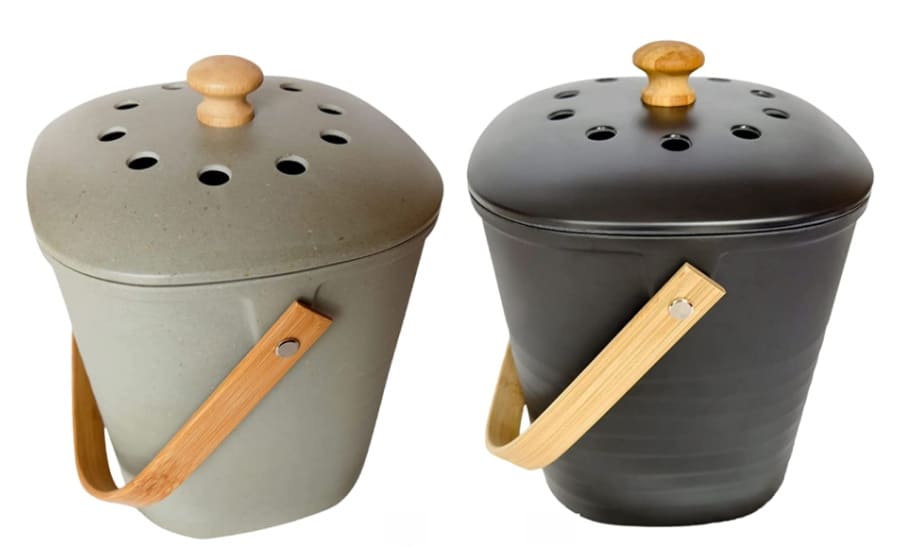 Petite poubelle à compost d'intérieur avec couvercle pour cuisine