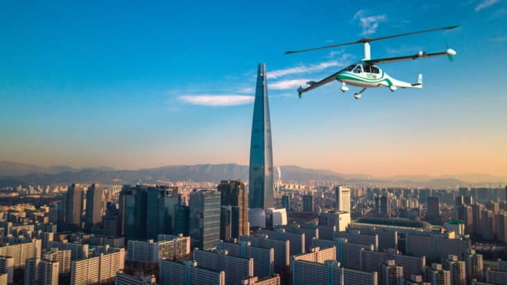 Taxi aérien : bientôt des giravions électriques dans le ciel sud-coréen
