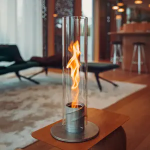 La mini-cheminée au bioéthanol : Le cadeau tendance 2 Cheminée au bioéthanol : SPIN 90 / 120 (Anshöfats)