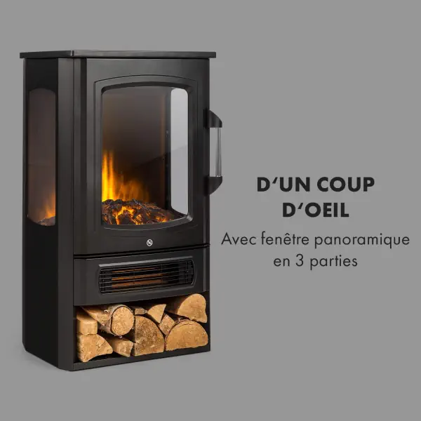 Une cheminée électrique dans son salon en appartement, bluffant 10