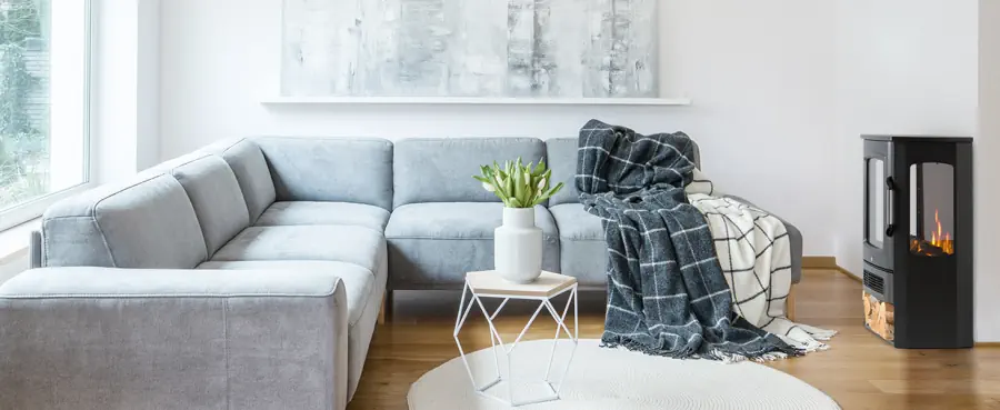 Une cheminée électrique dans son salon en appartement, bluffant 14