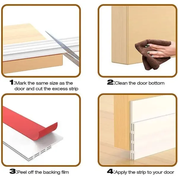 Pourquoi calfeutrer le bas des portes est important ? 9