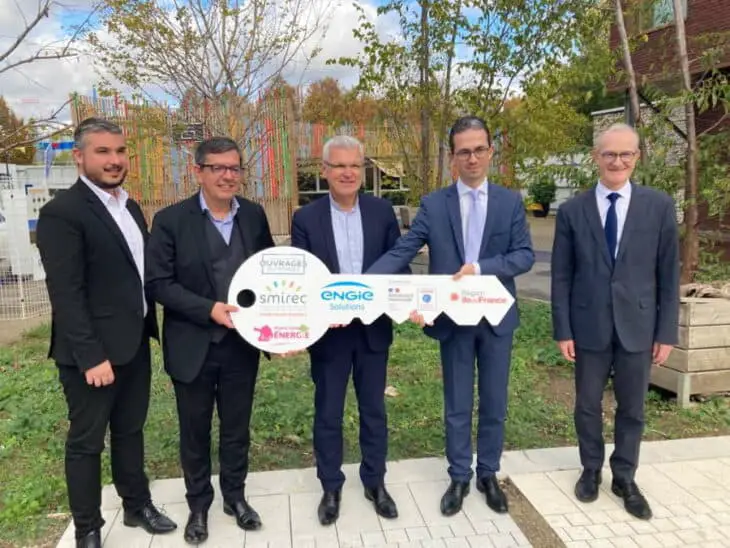 Remise des clefs de la centrale géothermique du quartier Pleyel