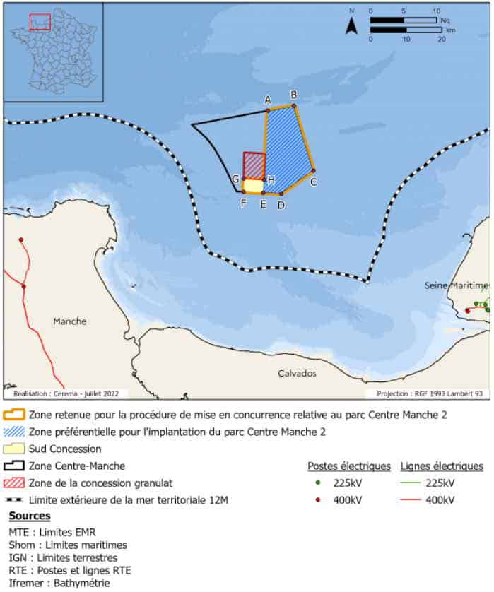 Une alliance candidate à l'appel d'offres éolien en mer Centre Manche II 2