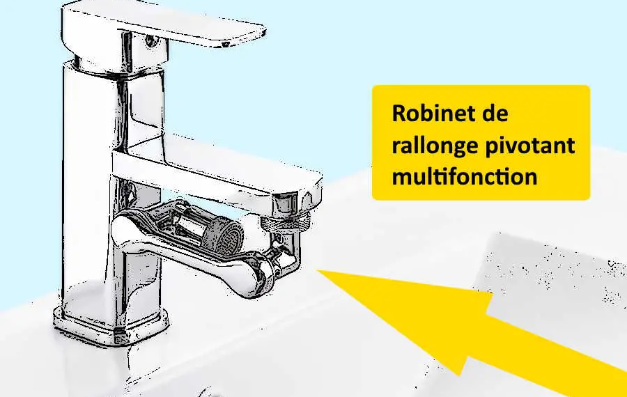 Le robinet de rallonge pivotant qui vous fera économiser de l'eau
