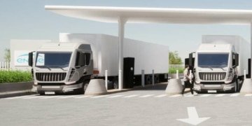 Premier réseau de recharge 100% électrique pour poids lourds Paris-Lyon