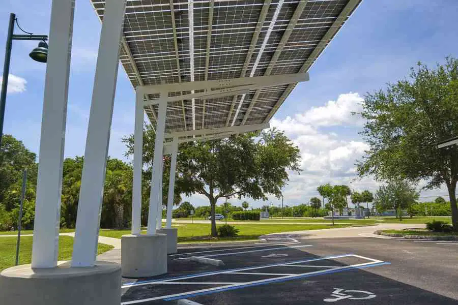 3 avantages des ombrières solaires 2 Ombrière solaire photovoltaïque fonctionnement aides rentabilité