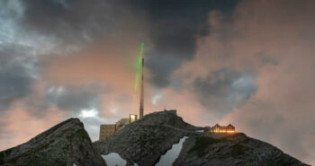 Le Mont Säntis, terrain d'expérimentation pour un paratonnerre laser