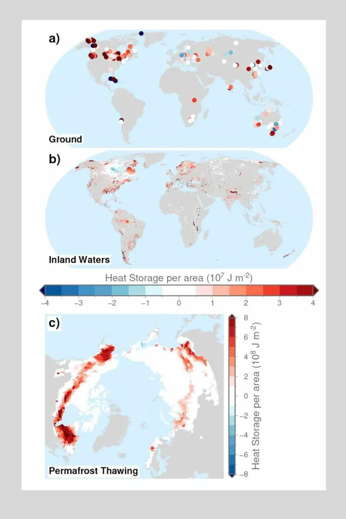 L'énergie thermique stockée par les continents en hausse 3