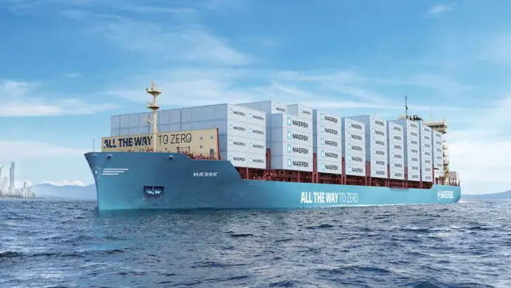 Maersk : des navires porte-conteneurs au biométhanol dès 2024