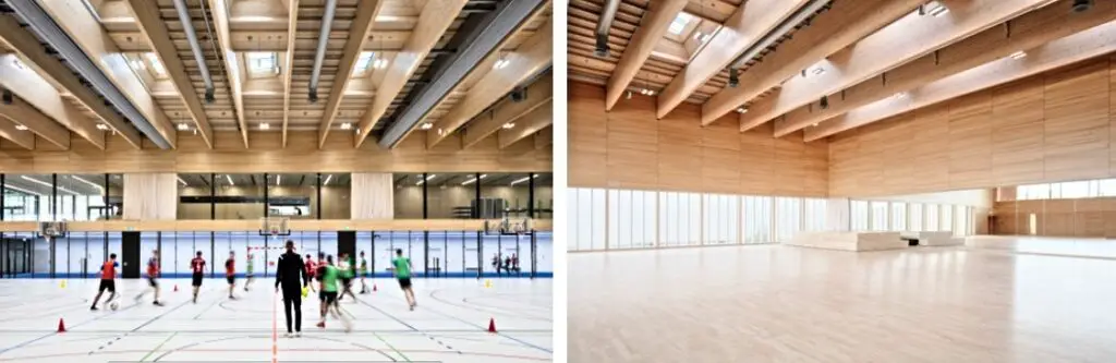 Le plus grand complexe sportif en bois d'Europe : Campus im Olympiapark 6