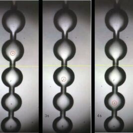 Mise au point d'un système acoustique de piégeage en 3D de microparticules dans un liquide en mouvement