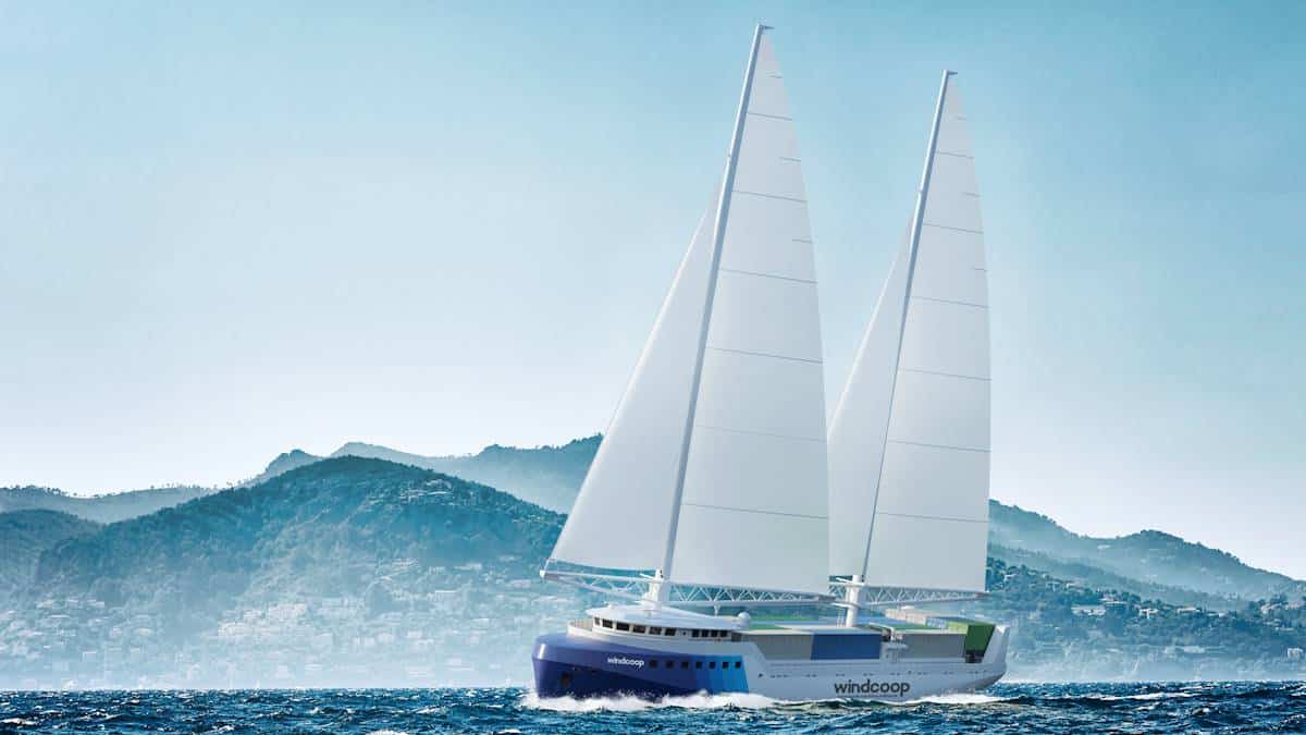 Windcoop, 60% de propulsion à la voile pour un transport durable