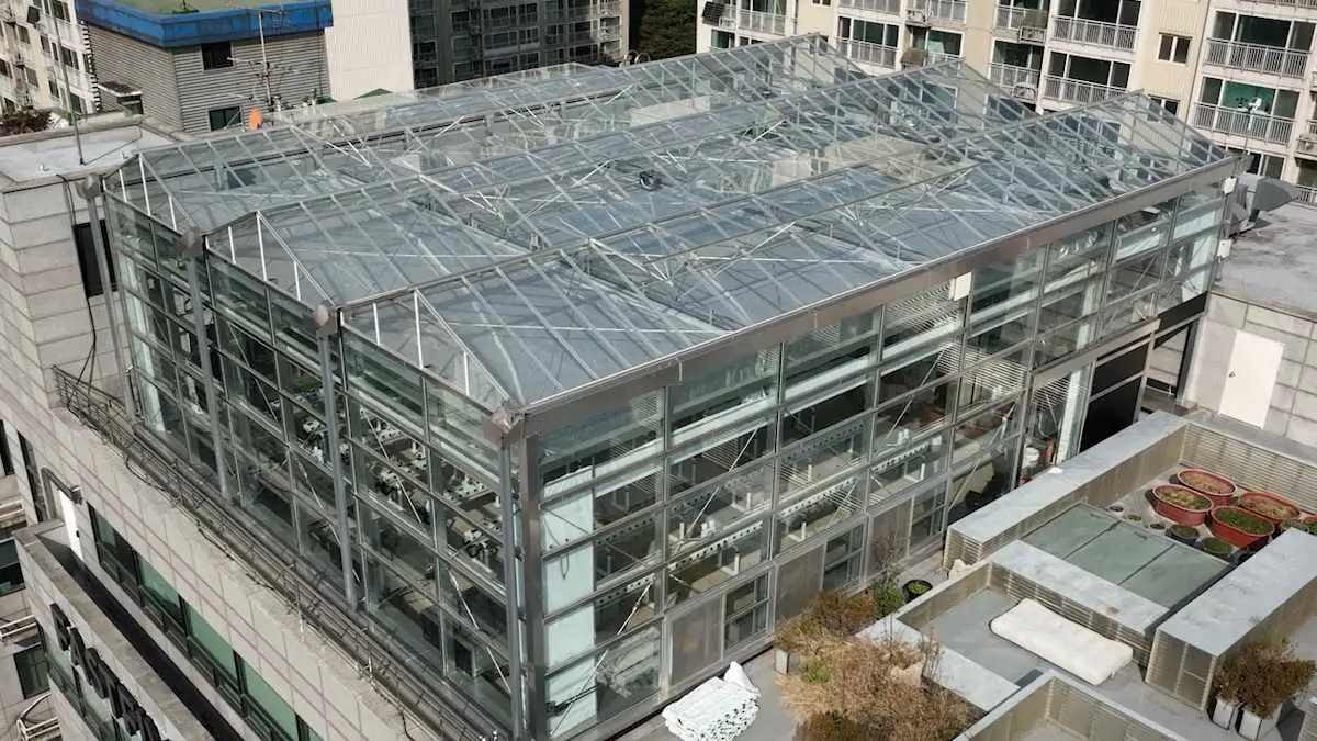 La technologie de serre sur le toit réduit la consommation d'énergie de 20%