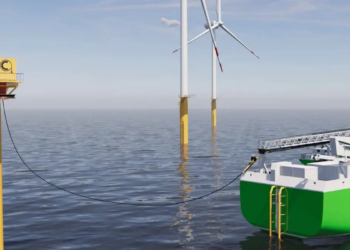 Damen lance un Navire d'opérations de service 100% électrique avec recharge en mer