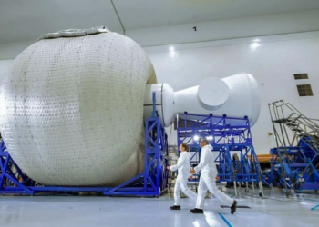 Station spatiale : petit volume au décollage mais grand en orbite