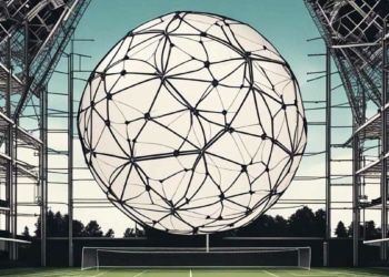 La construction en forme de ballon de football à partir de matériaux semi-conducteurs 2D