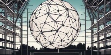 La construction en forme de ballon de football à partir de matériaux semi-conducteurs 2D