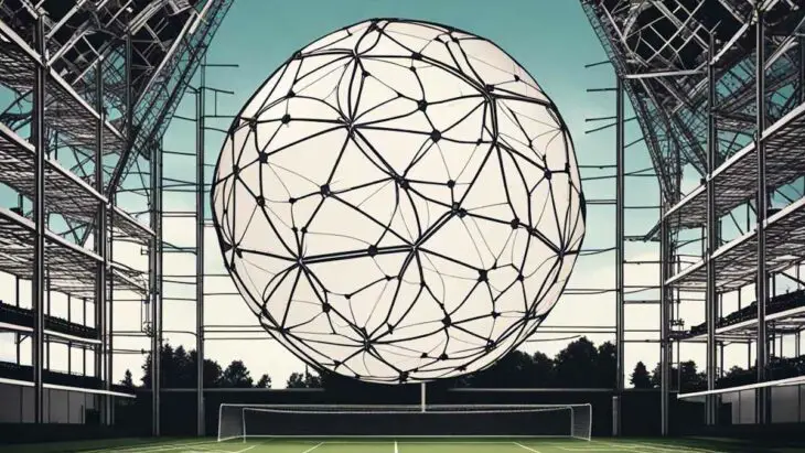 La construction en forme de ballon de football à partir de matériaux semi-conducteurs 2D
