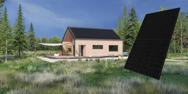 Le panneau photovoltaïque de Sharp, entièrement noir avec davantage de puissance