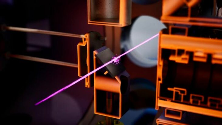 Expérience inédite de refroidissement du positronium par laser à CERN