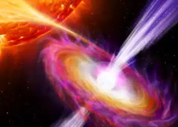 Les "cannibales cosmiques" expulsent des jets dans l'espace à 40 % de la vitesse de la lumière