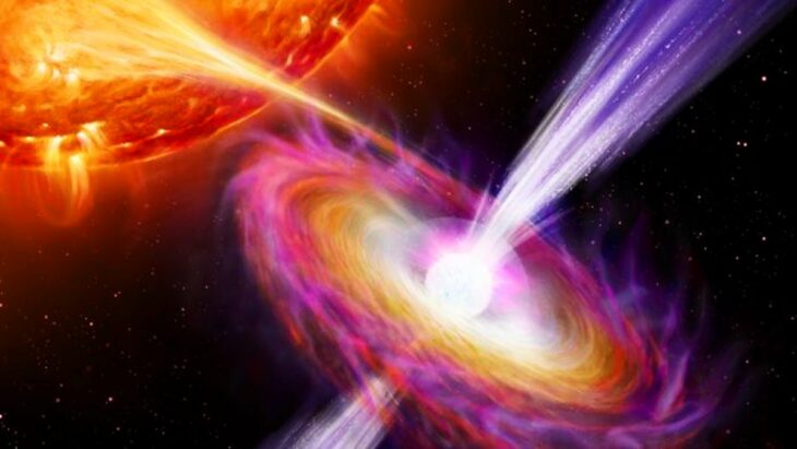 Les "cannibales cosmiques" expulsent des jets dans l'espace à 40 % de la vitesse de la lumière