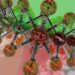 Modèle moléculaire coloré en 3D, éléments chimiques.