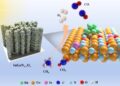Illustration scientifique de nanotubes et molécules.