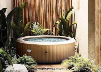 Spa gonflable Intex Pure Spa Sahara 4 places bulles | Le luxe chez soi