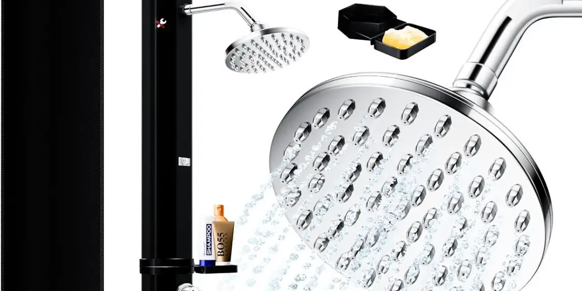 Goûtez à la KESSER® douche solaire de jardin | 60L d'eau chaude