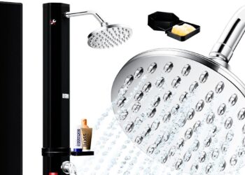 Goûtez à la KESSER® douche solaire de jardin | 60L d'eau chaude