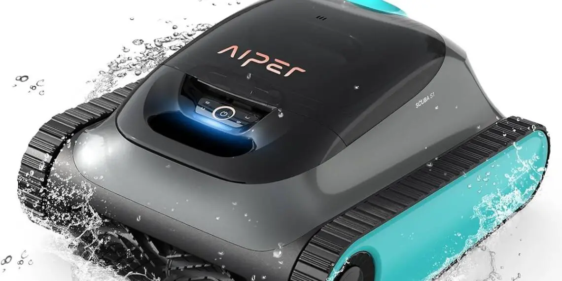 Robot nettoyeur de piscine sans fil Aiper Scuba S1 | Piscine impeccable