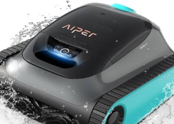 Robot nettoyeur de piscine sans fil Aiper Scuba S1 | Piscine impeccable