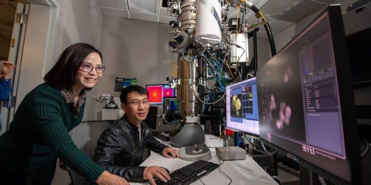 Des transformations atomiques capturées grâce à une cellule de 10 nanomètres