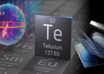 Le tellure révèle sa nature d'isolant topologique unidimensionnel