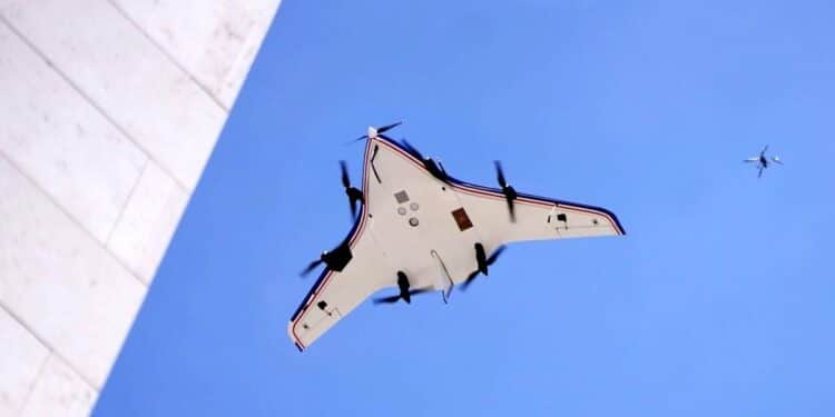 Des drones de 3 mètres de diamètre testent la communication 6G en vol