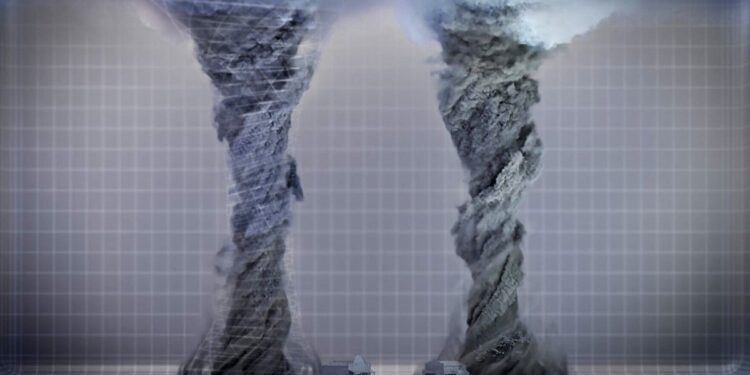 Un système d'équations interdépendantes simule les cyclones à 100%