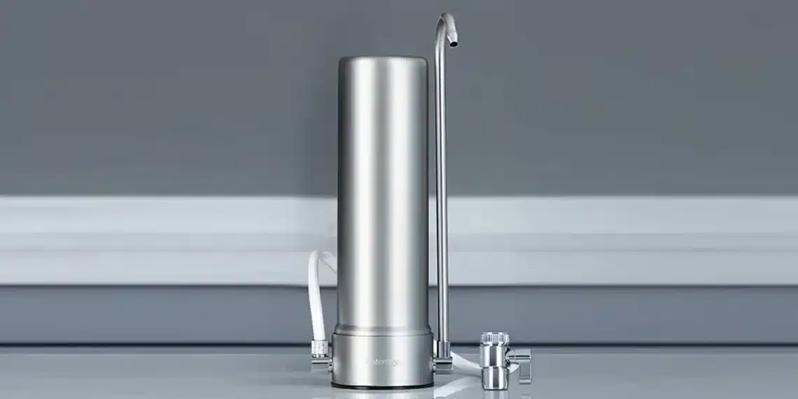 Waterdrop WD-CTF-01 : Système de filtration en acier inoxydable de comptoir | robinet & filtre à eau