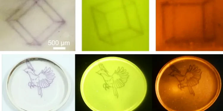 Un nouveau verre photochromique peut stocker des motifs 3D réinscriptibles