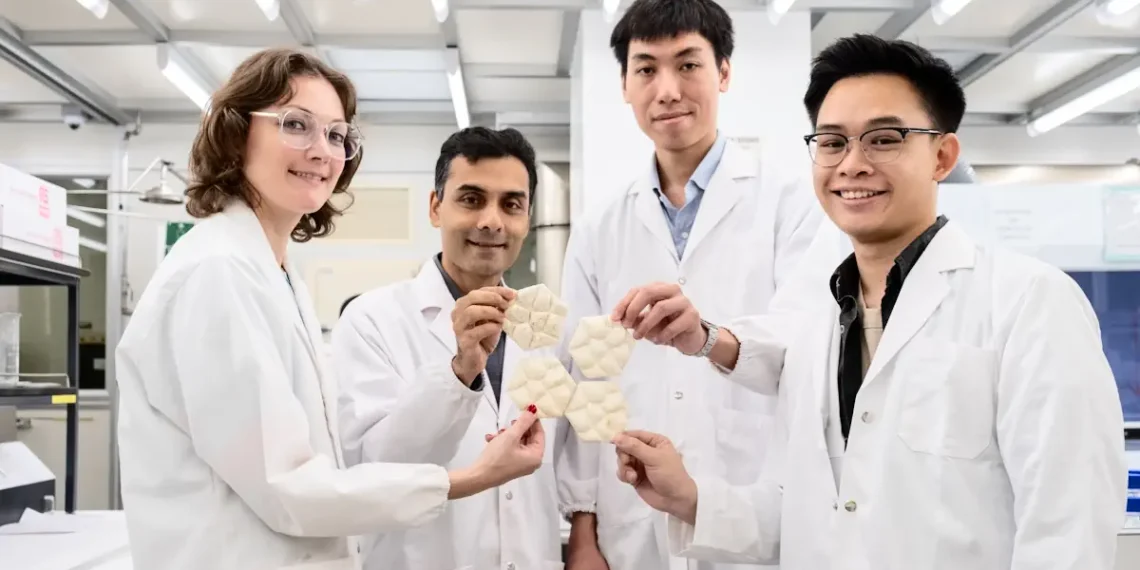 Une "tuile champignon" avec une texture de peau d'éléphant pour rafraîchir les bâtiments