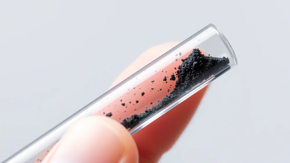Le noir de carbone est une nanoparticule produite par pyrolyse par pulvérisation à la flamme.