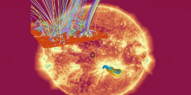 Des cordes magnétiques, clés des éruptions solaires et du chauffage de l’atmosphère