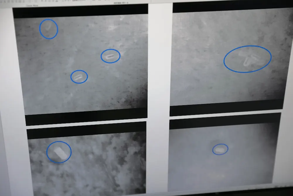 Analyse des images IR pour identifier les emplacements des mines