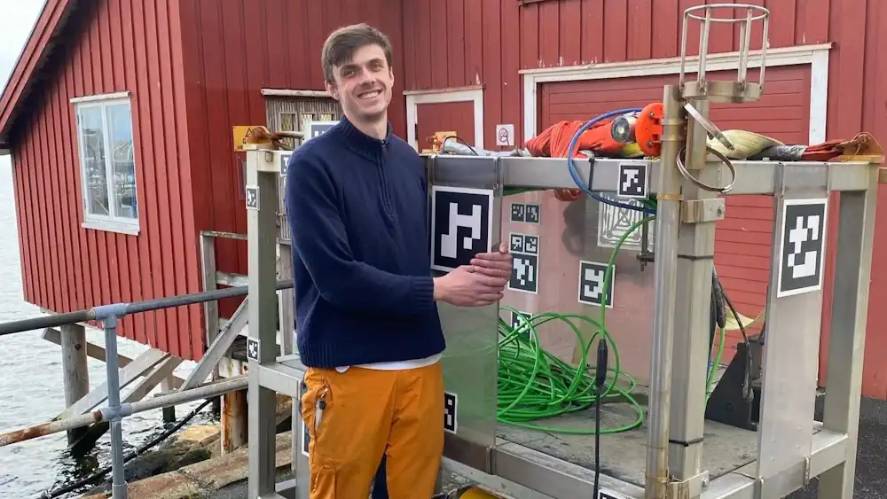 Doctorant Leonard Florian Tom Günzel, Département des technologies marines de la NTNU.